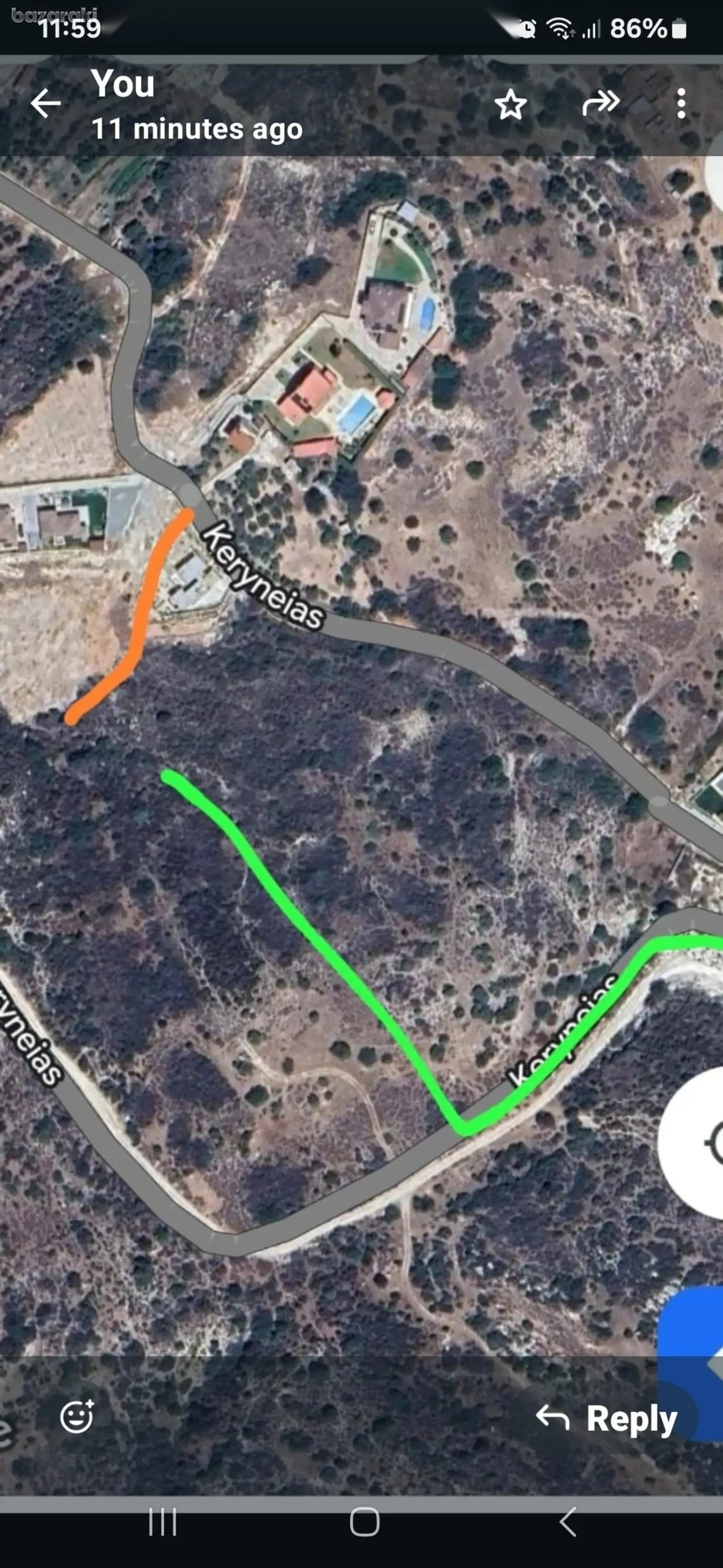 53,961m² Plot for Sale in Foinikaria, Limassol District