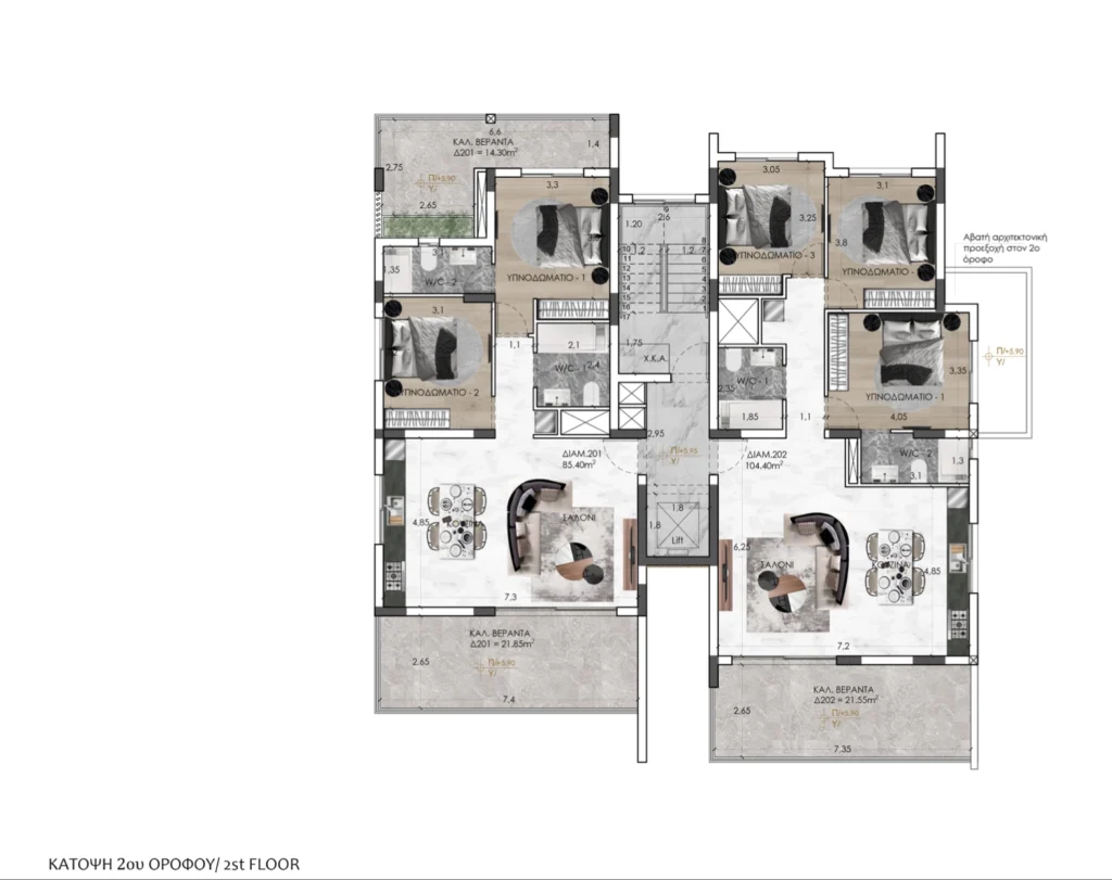 1 Bedroom Apartment for Sale in Agios Dometios – Agios Georgios, Nicosia District