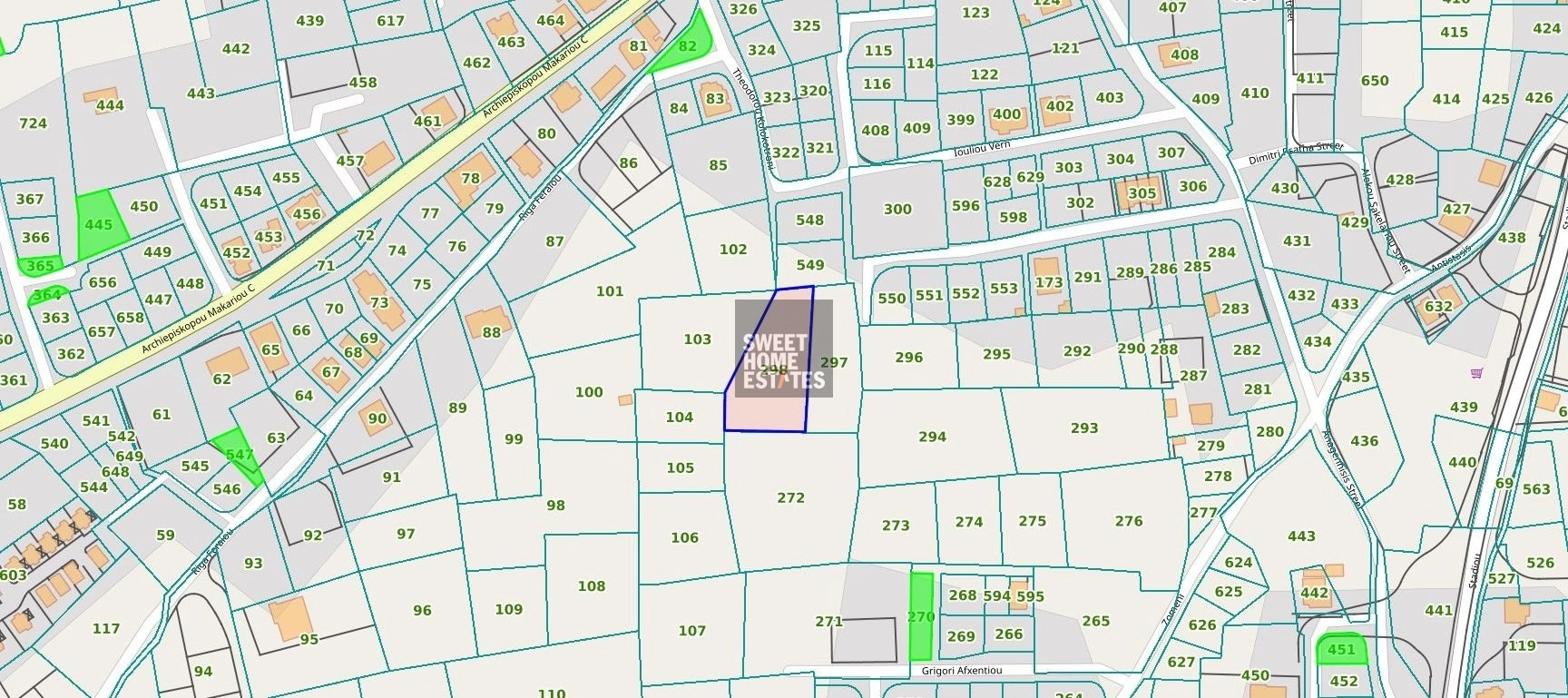 2,704m² Plot for Sale in Deryneia, Famagusta District