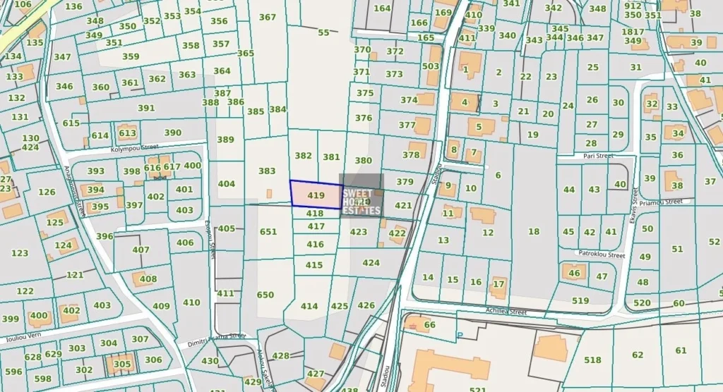 964m² Plot for Sale in Deryneia, Famagusta District