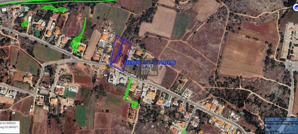 4,700m² Plot for Sale in Famagusta – Agia Napa