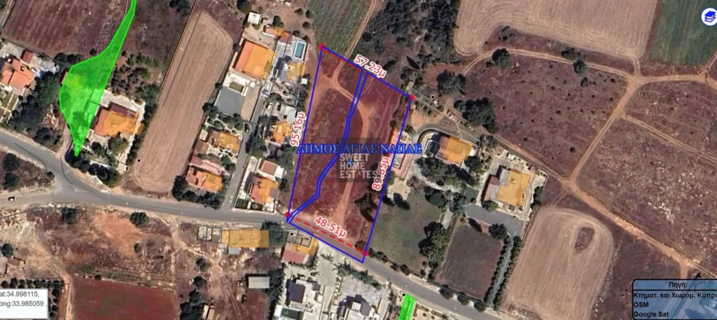 4,700m² Plot for Sale in Famagusta – Agia Napa