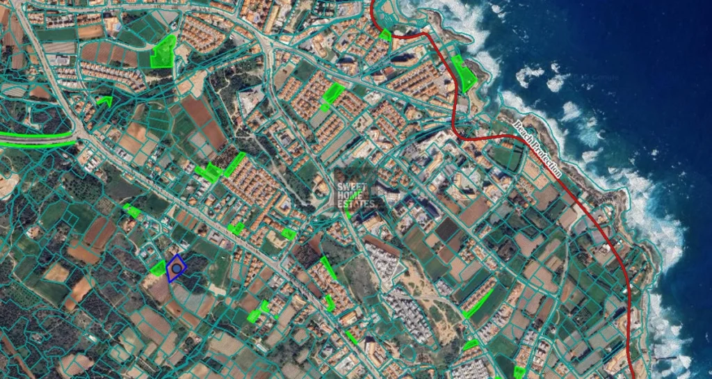 1,565m² Plot for Sale in Protaras, Famagusta District