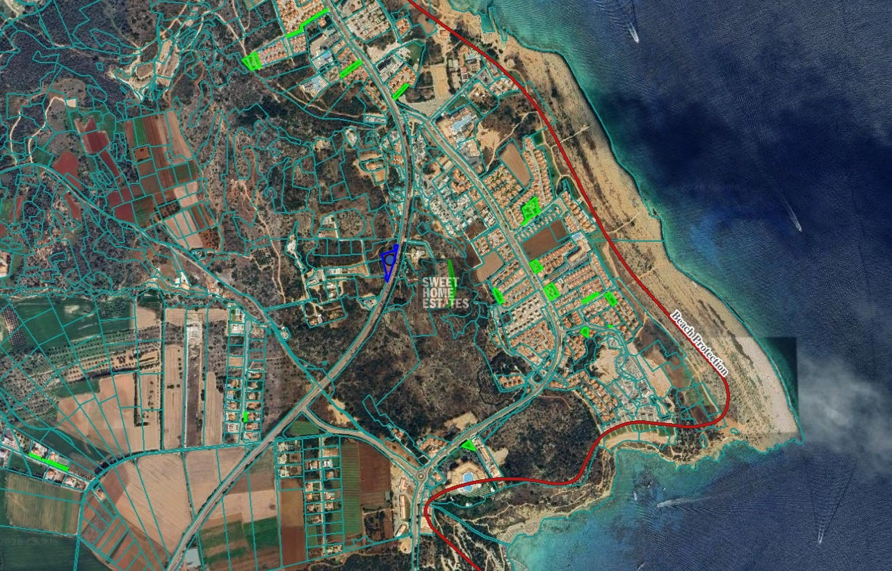 1,888m² Plot for Sale in Cape Greko, Famagusta District