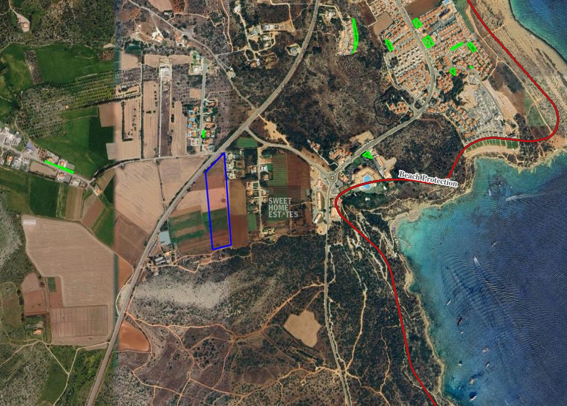 24,715m² Plot for Sale in Famagusta – Agia Napa