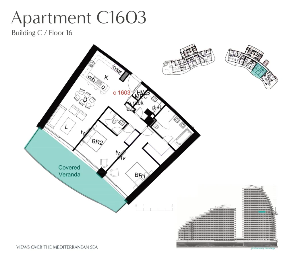 2 Bedroom Apartment for Sale in Germasogeia, Limassol District