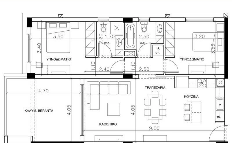 2 Bedroom Apartment for Rent in Limassol – Agia Fyla