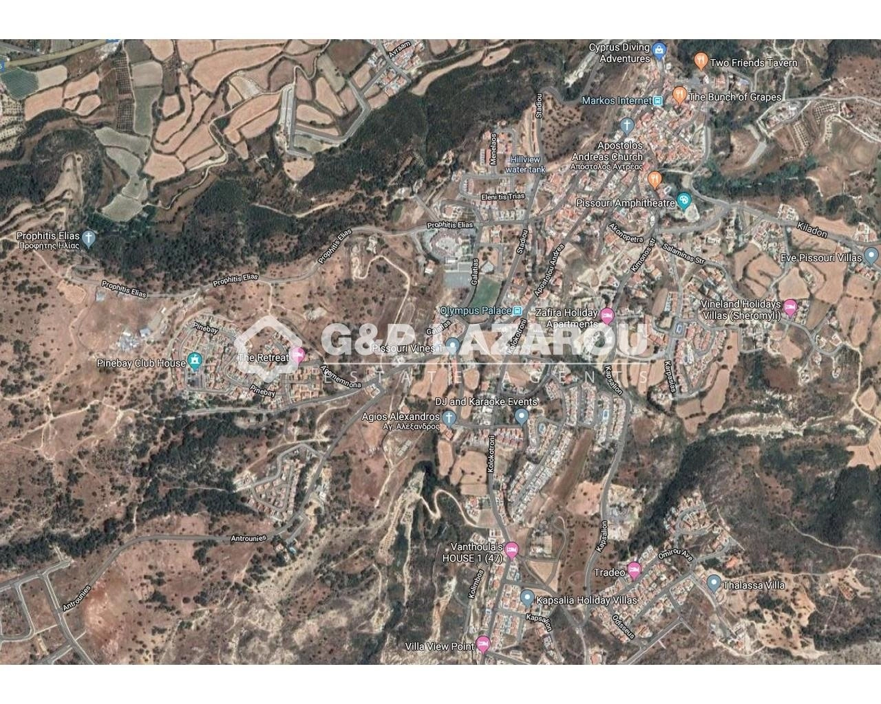 11,037m² Plot for Sale in Pissouri, Limassol District