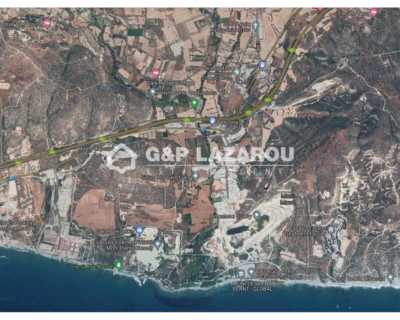 1,338m² Plot for Sale in Moni, Limassol District