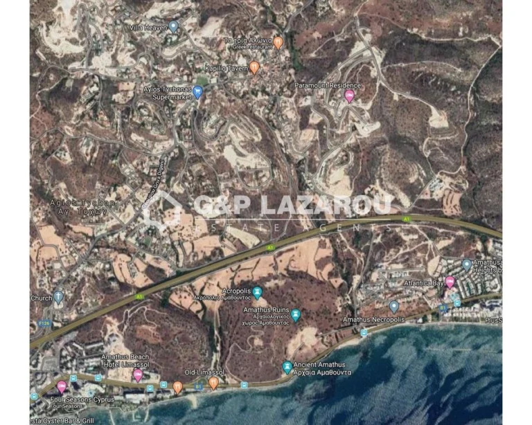 1,001m² Plot for Sale in Agios Tychonas, Limassol District