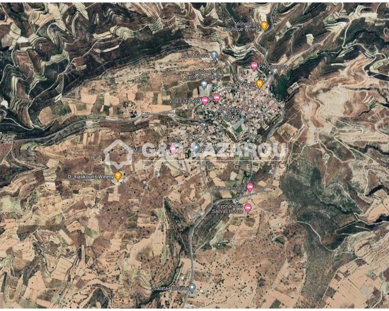 8,696m² Plot for Sale in Pachna, Limassol District
