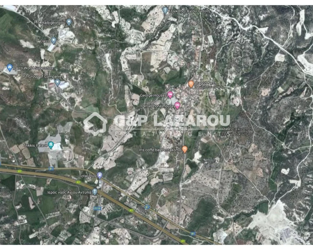 1,673m² Plot for Sale in Pentakomo, Limassol District
