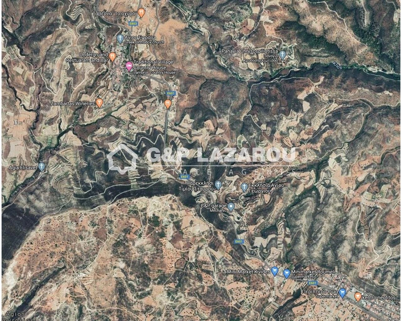 5,450m² Plot for Sale in Agios Amvrosios Lemesou, Limassol District