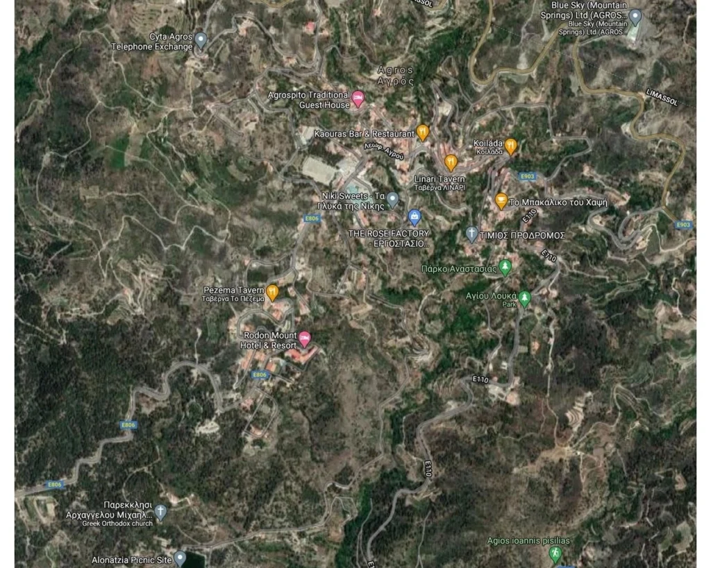 1,032m² Plot for Sale in Agros, Limassol District