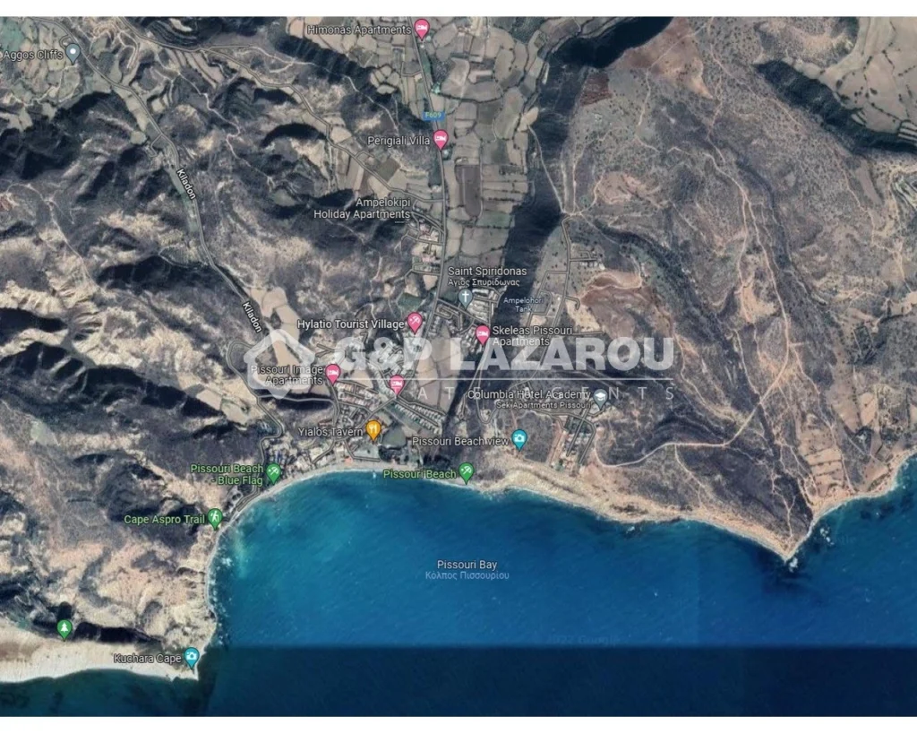 1,255m² Plot for Sale in Pissouri, Limassol District