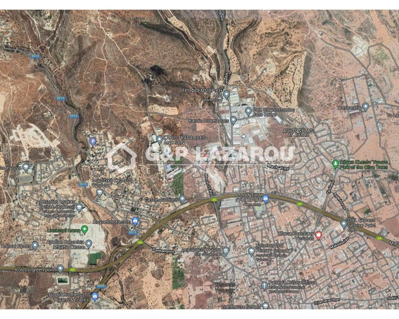 7,231m² Plot for Sale in Ypsonas, Limassol District