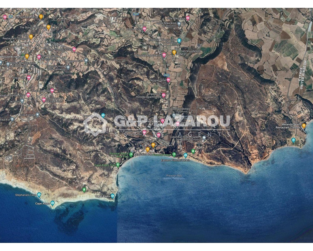 9,365m² Plot for Sale in Pissouri, Limassol District