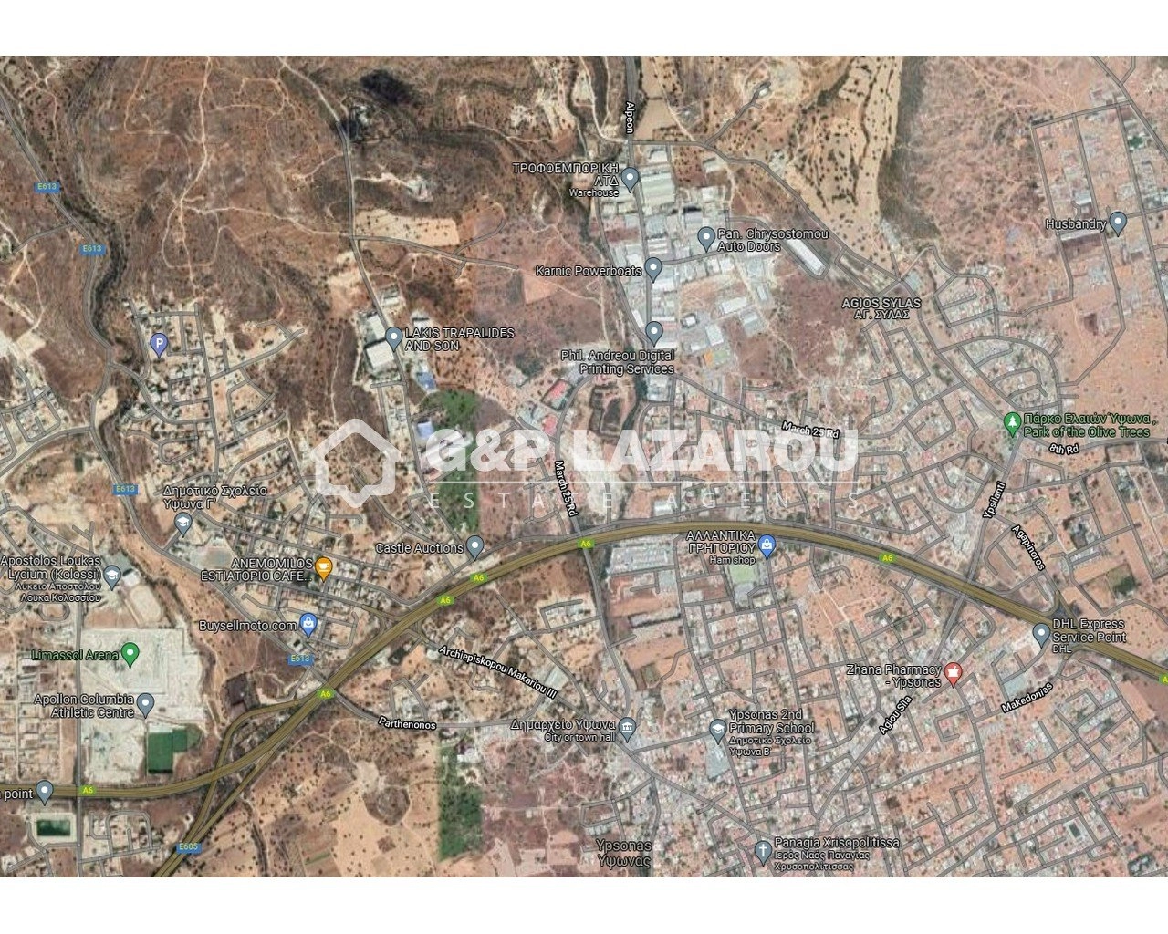 6,261m² Plot for Sale in Ypsonas, Limassol District