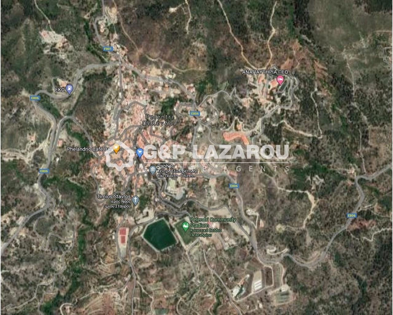 1,444m² Plot for Sale in Pelendri, Limassol District