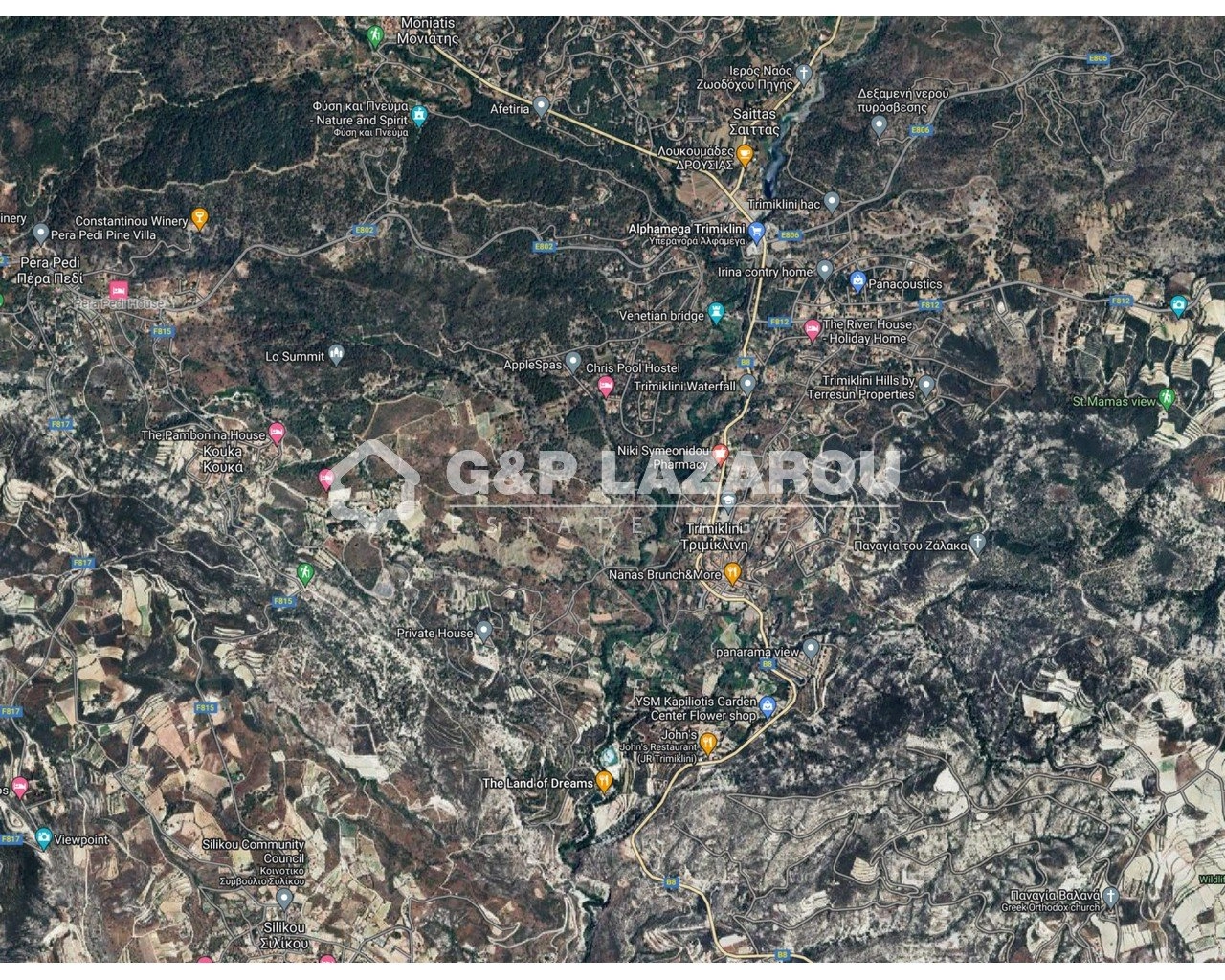 13,558m² Plot for Sale in Trimiklini, Limassol District