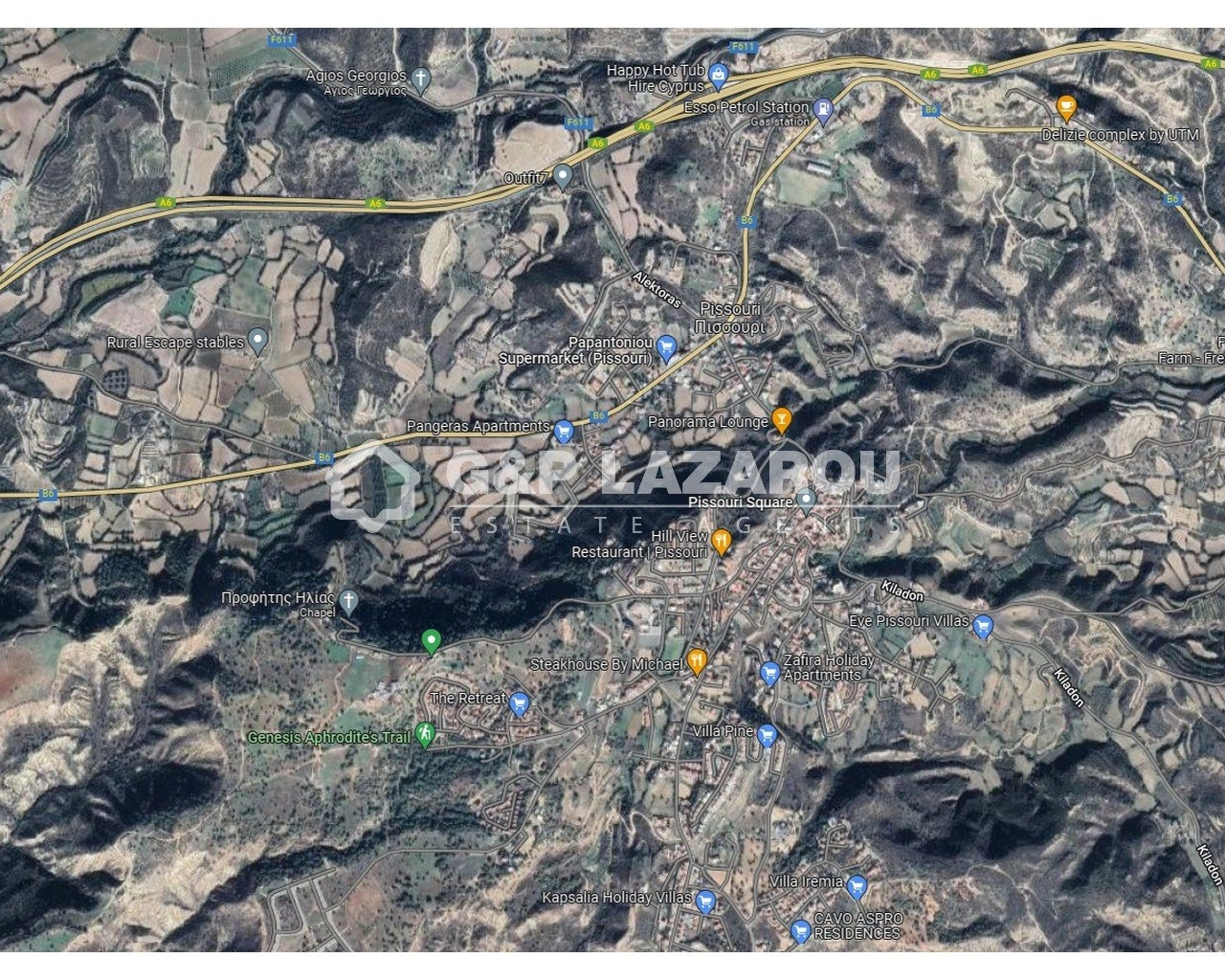 5,853m² Plot for Sale in Pissouri, Limassol District
