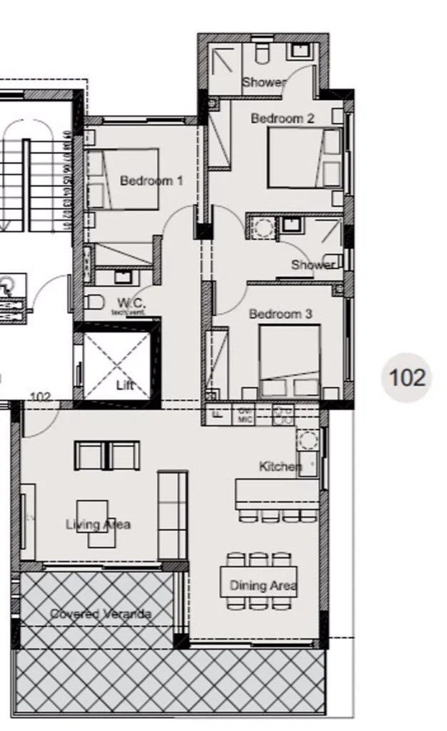 3 Bedroom Apartment for Sale in Paphos – Emba