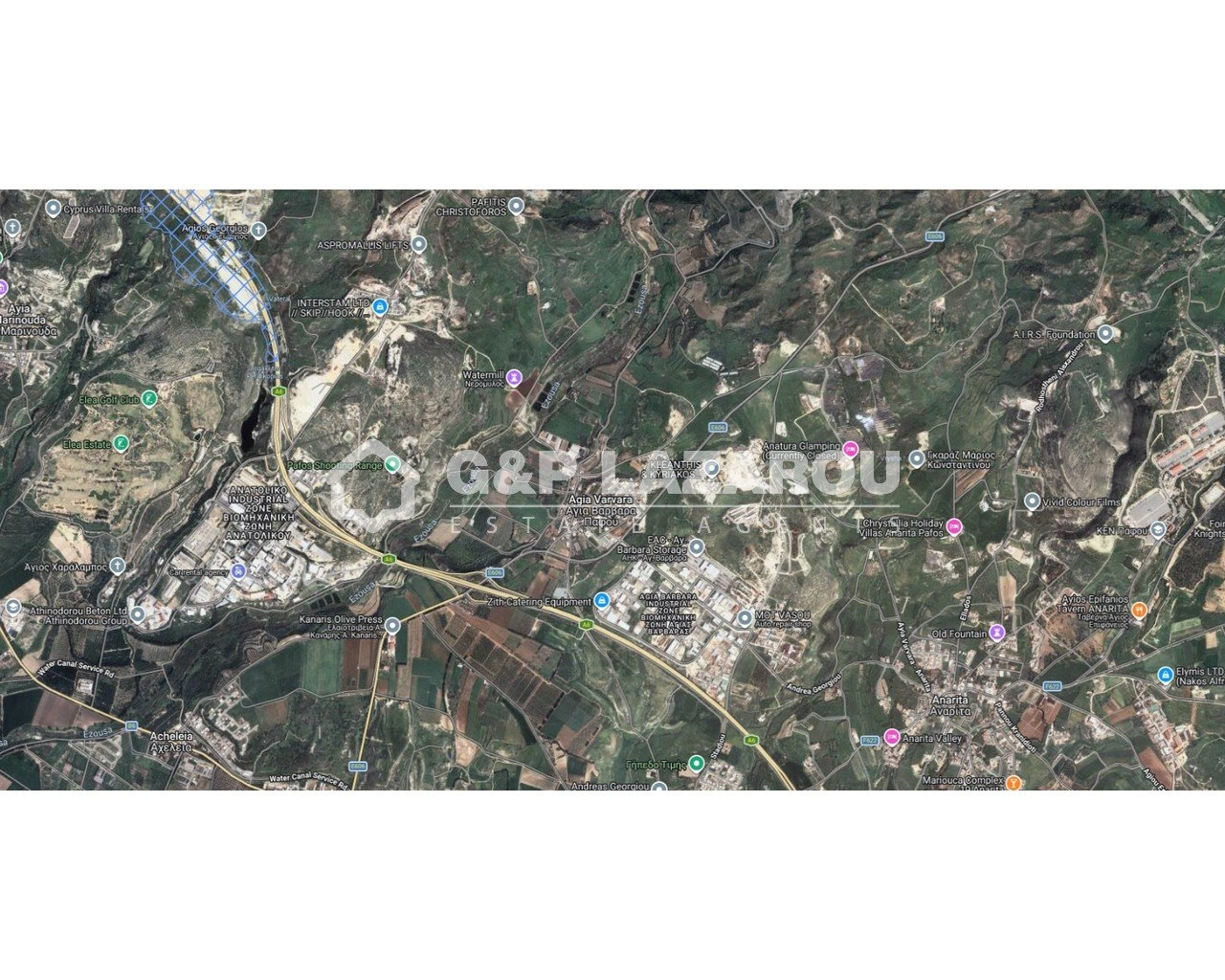 8,696m² Plot for Sale in Agia Varvara, Paphos District