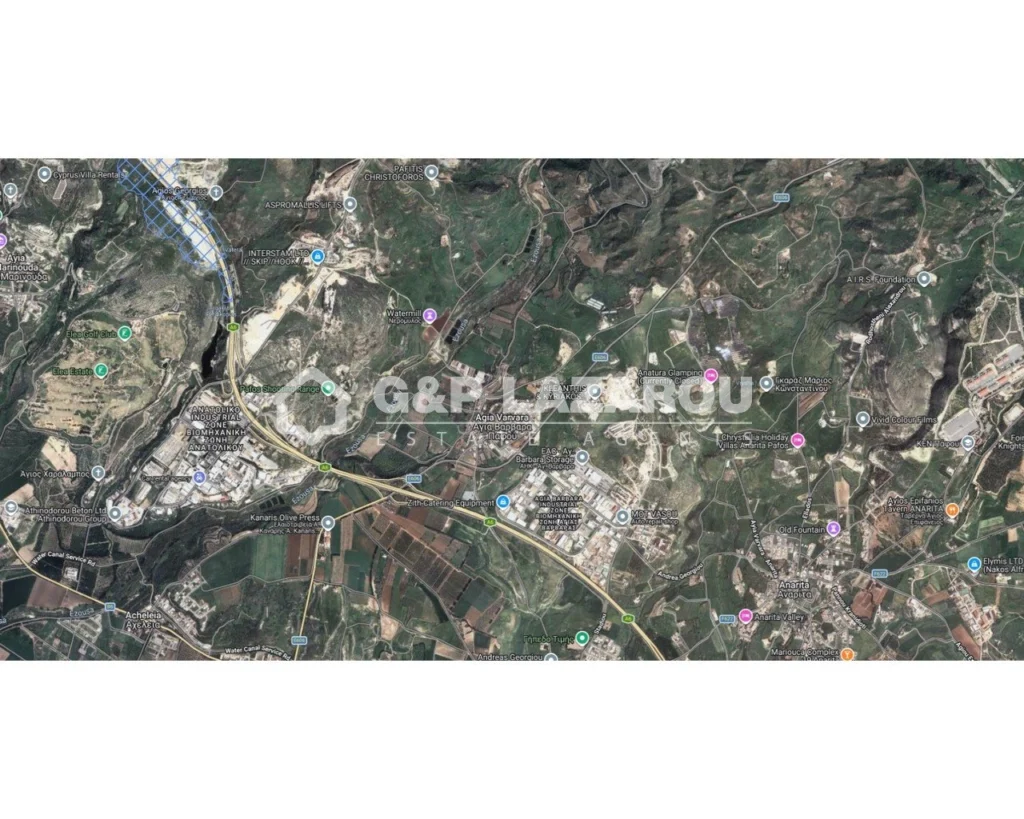 10,368m² Plot for Sale in Agia Varvara, Paphos District
