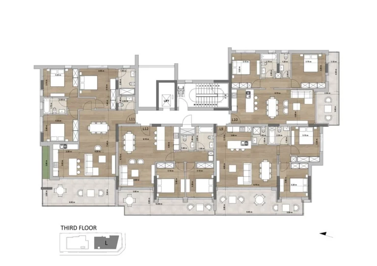 Average Price for 3 Bedroom Apartment in Limassol