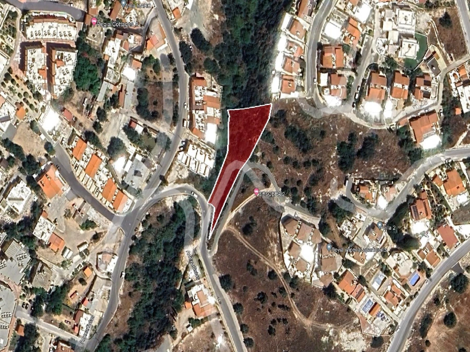 1,673m² Plot for Sale in Pegeia, Paphos District