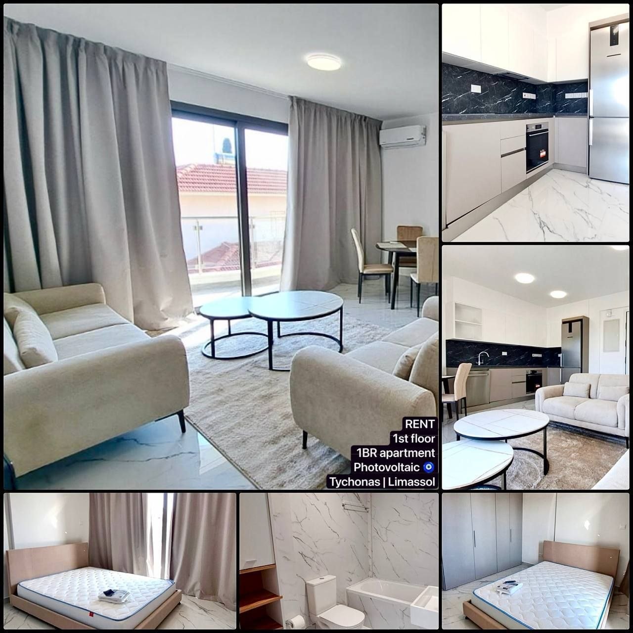 1 Bedroom Apartment for Rent in Agios Tychonas, Limassol District