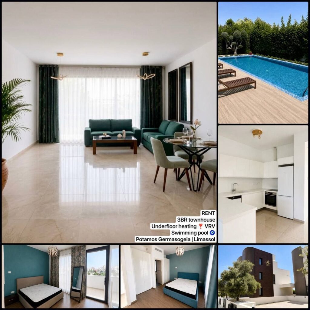 3 Bedroom House for Rent in Potamos Germasogeias, Limassol District