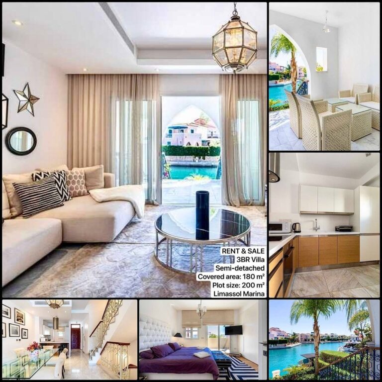 3 Bedroom House for Rent in Limassol – Marina