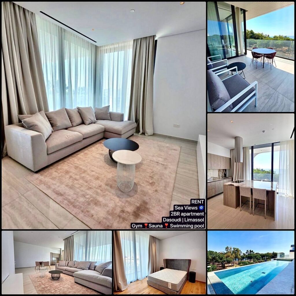 2 Bedroom Apartment for Rent in Limassol – Tsiflikoudia
