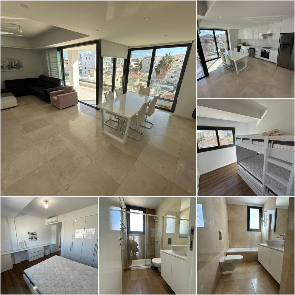 3 Bedroom Apartment for Rent in Limassol – Neapolis