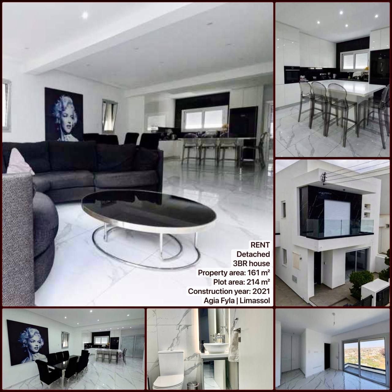 3 Bedroom House for Rent in Limassol – Agia Fyla