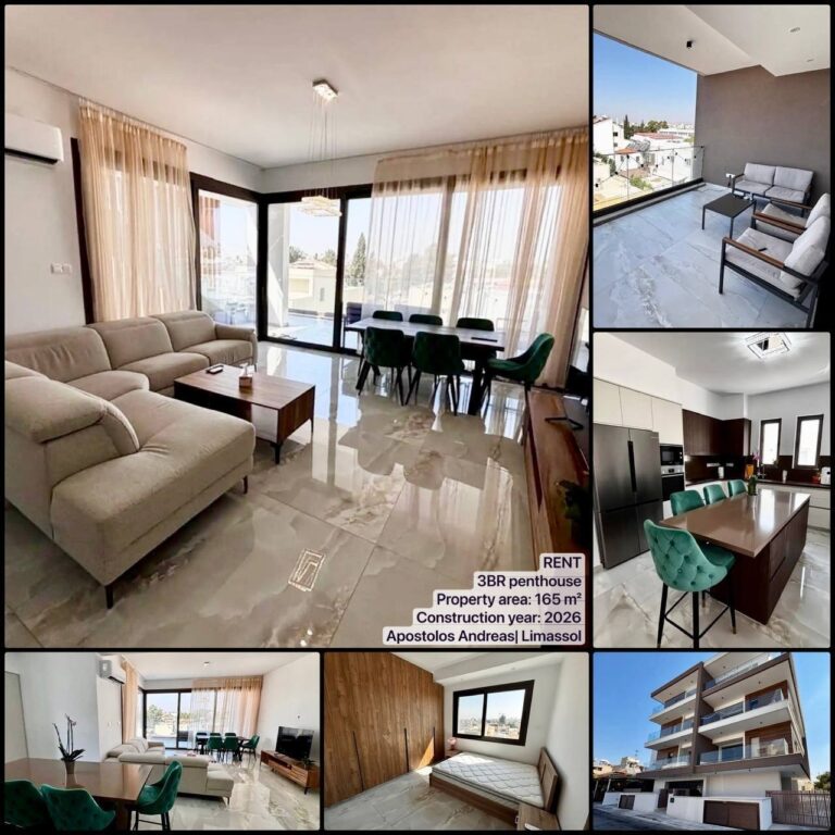 3 Bedroom Apartment for Rent in Limassol – Apostolos Andreas