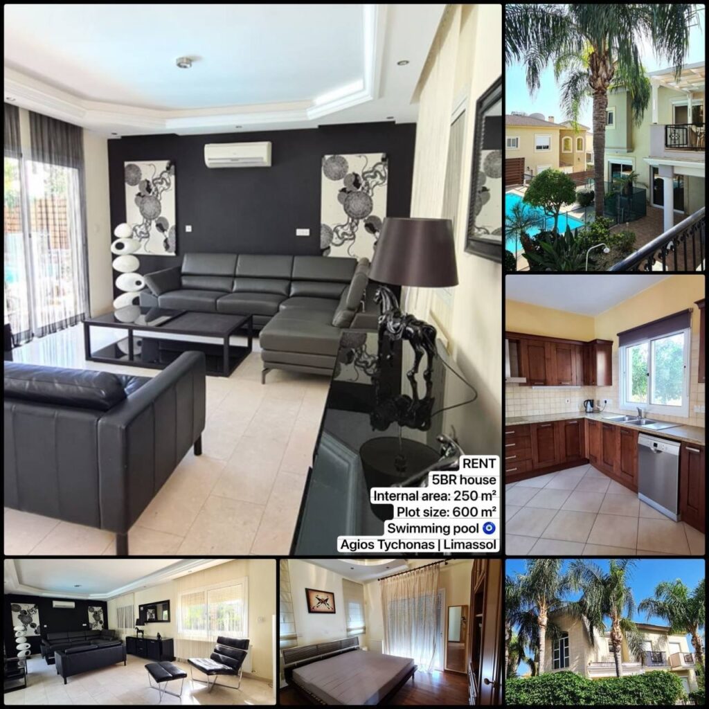 5 Bedroom House for Rent in Limassol – Agios Spyridon