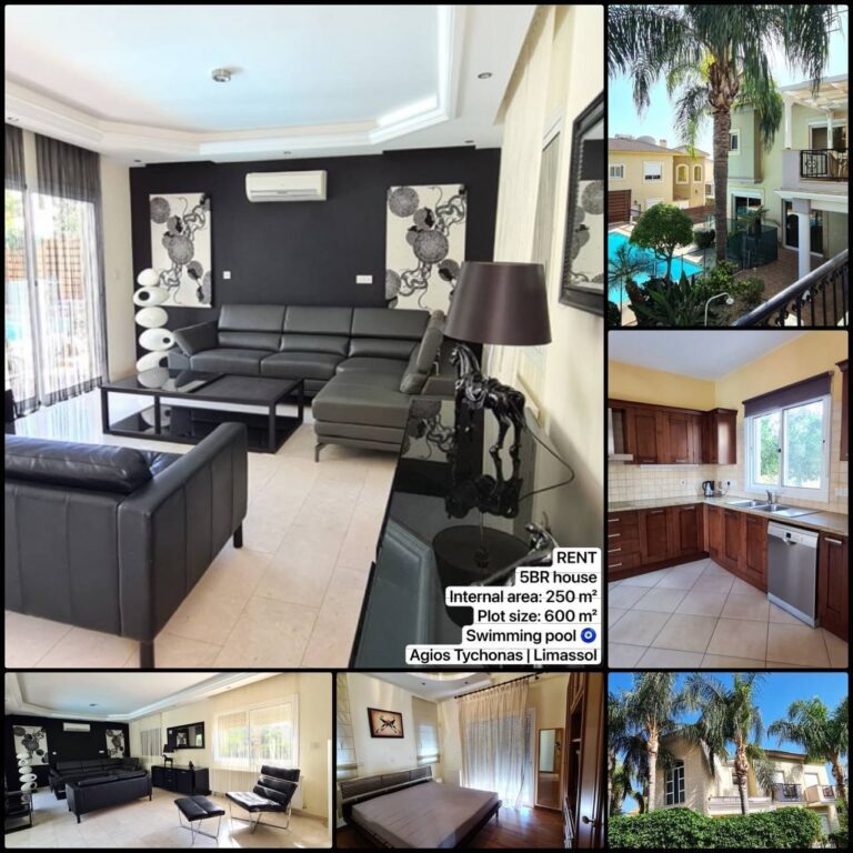 5 Bedroom House for Rent in Limassol – Agios Spyridon