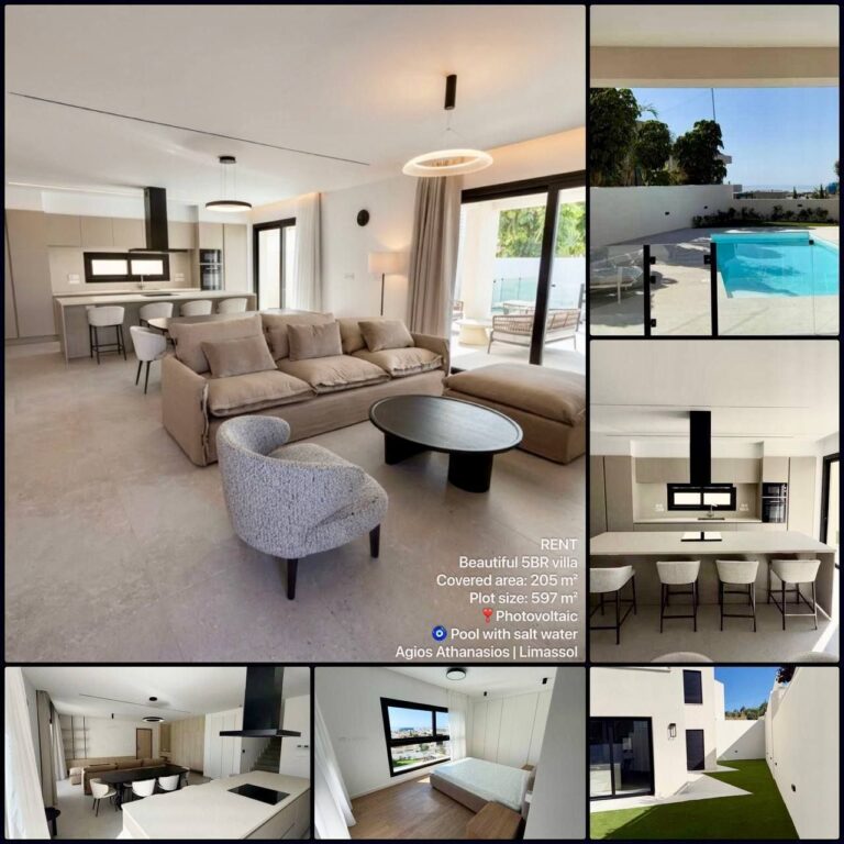 5 Bedroom House for Rent in Limassol – Agios Athanasios