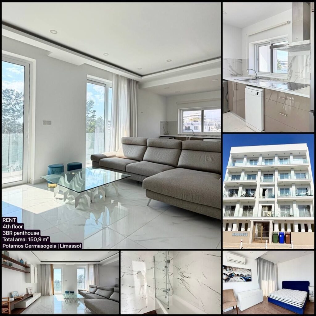 3 Bedroom Apartment for Rent in Potamos Germasogeias, Limassol District