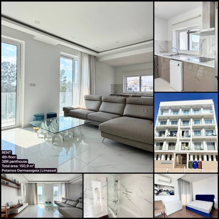 3 Bedroom Apartment for Rent in Potamos Germasogeias, Limassol District