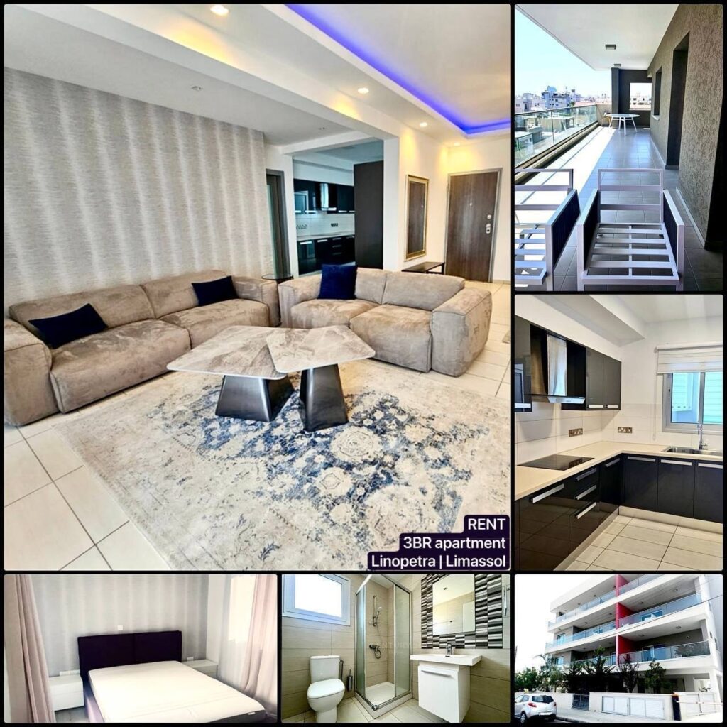 3 Bedroom Apartment for Rent in Limassol – Linopetra