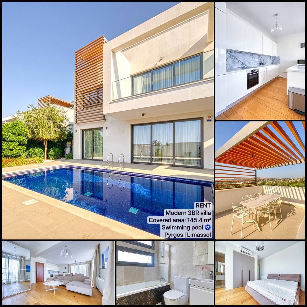 3 Bedroom House for Rent in Pyrgos Lemesou, Limassol District
