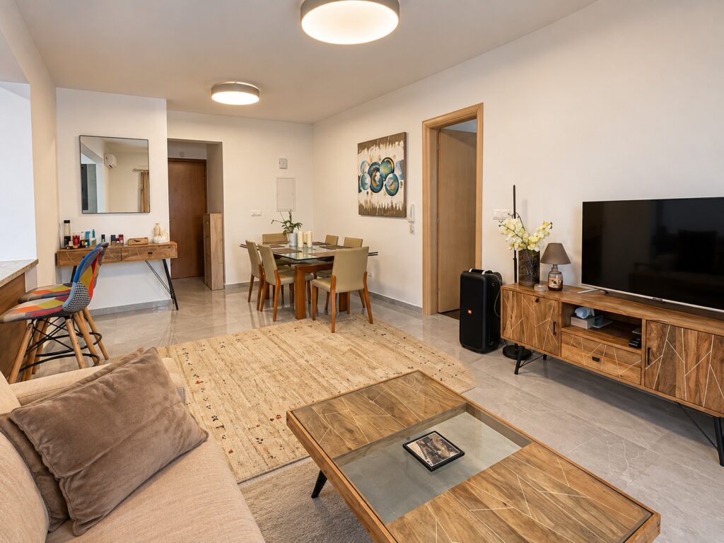 1-bed apartment with private garden in Germasogeia, Limassol photo 2