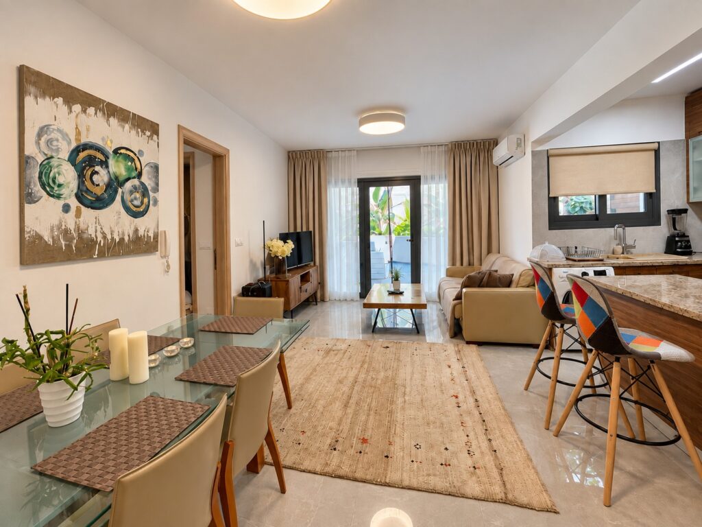 1-bed apartment with private garden in Germasogeia, Limassol photo 1