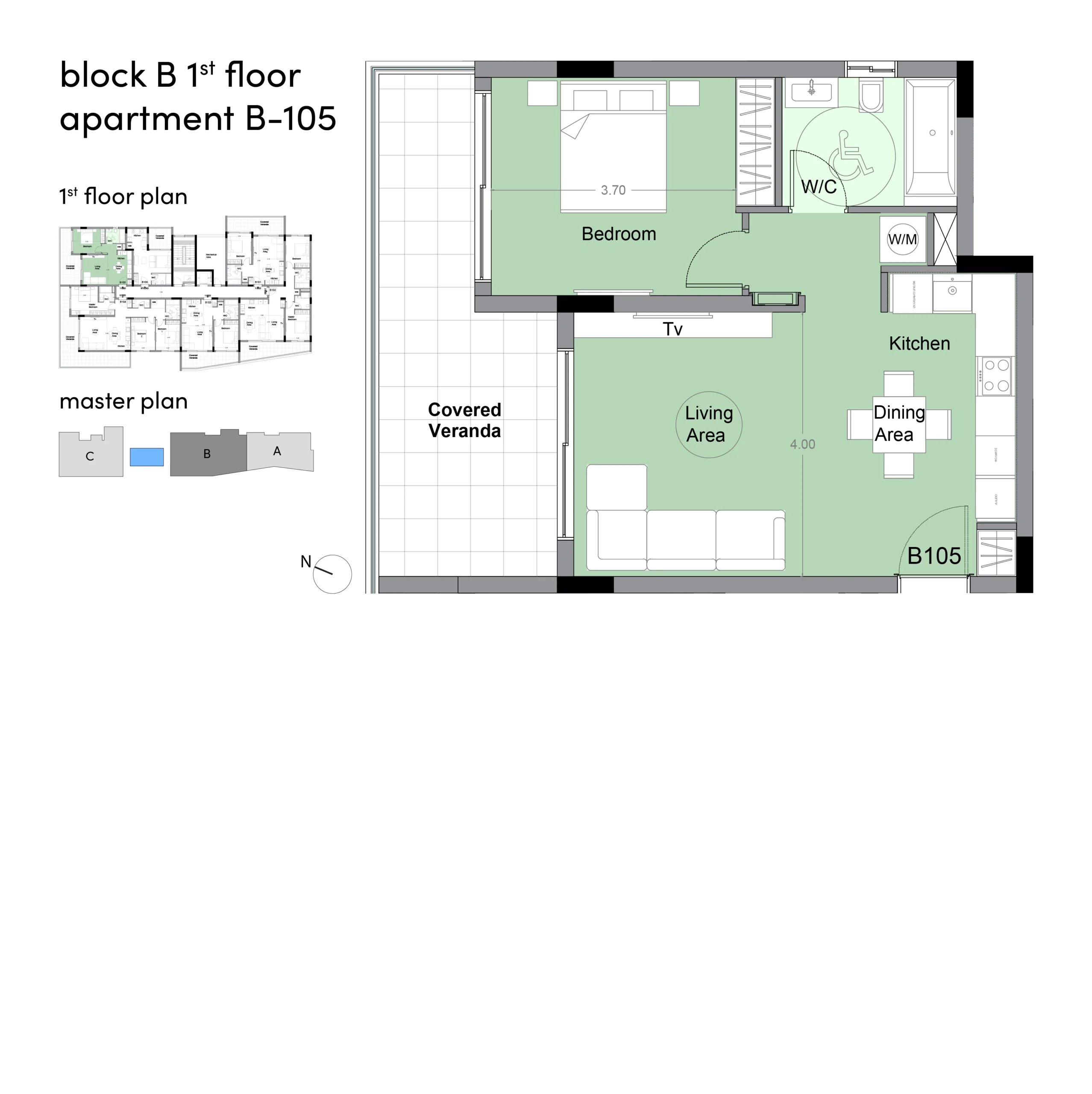 1 Bedroom Apartment for Sale in Limassol – Agios Athanasios