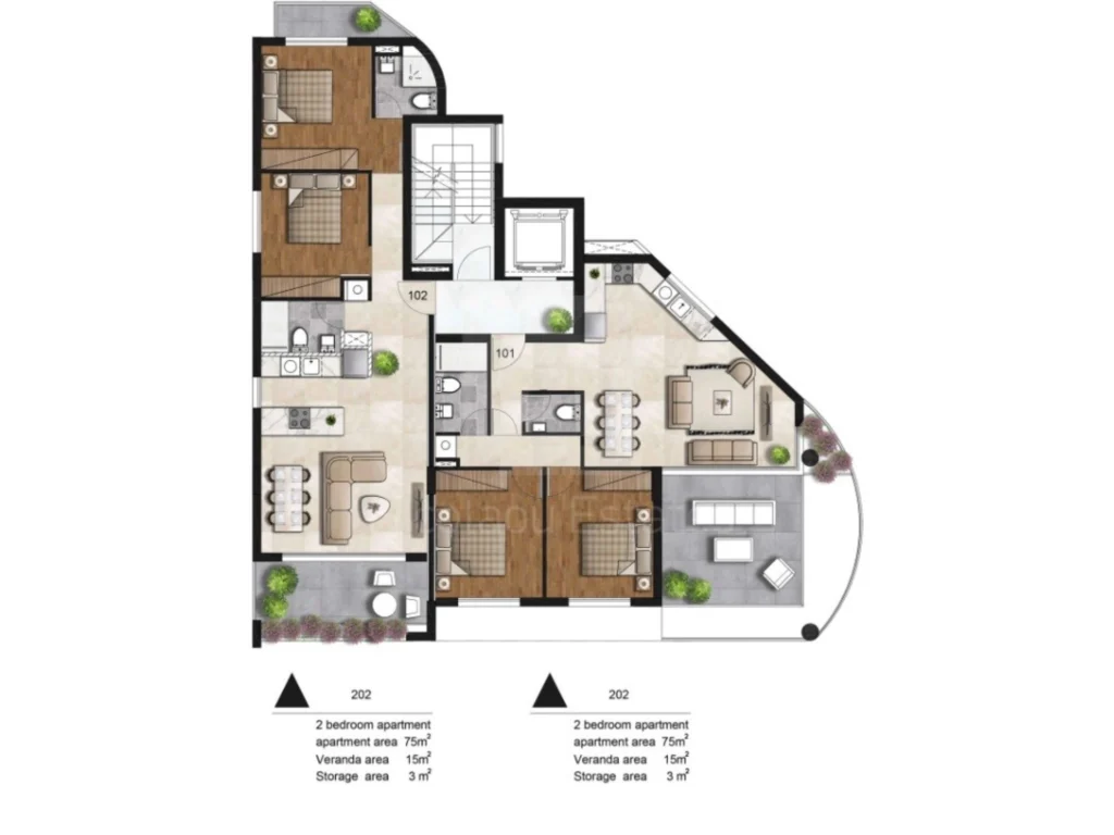 2 Bedroom Apartment for Sale in Limassol – Agios Athanasios