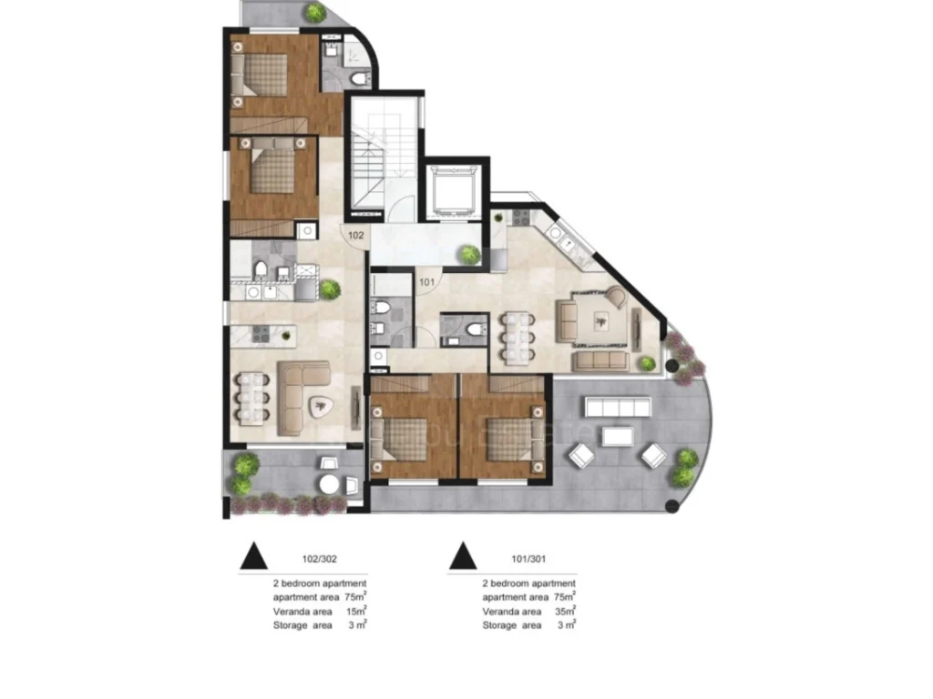 2 Bedroom Apartment for Sale in Limassol – Agios Athanasios