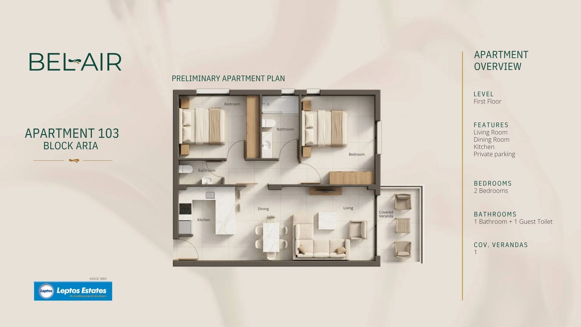 2 Bedroom Apartment for Sale in Geroskipou, Paphos District